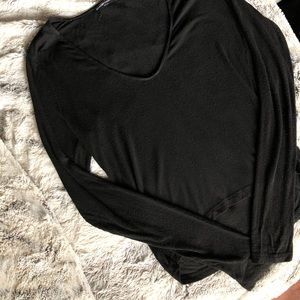 Brandy Melville Black Long Sleeve Crop